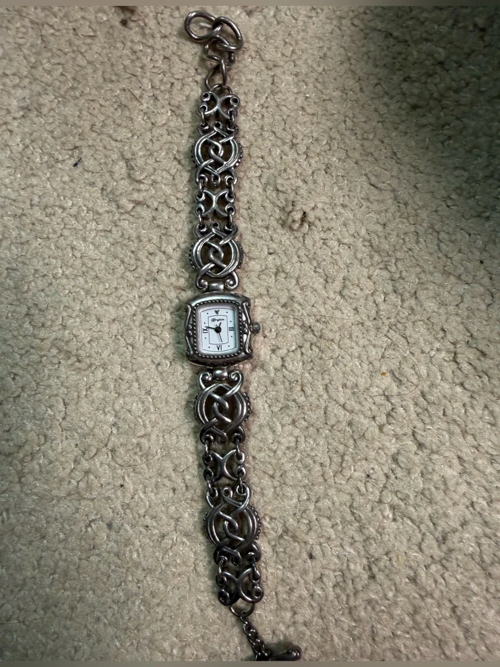 Brighton Rosarita Sterling Silver Plated Women's Link Watch